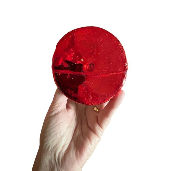 Large GLASS CHRISTMAS ORNAMENT POLAND Merry go round - Picture 4 of 6